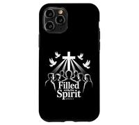 Filled With The Spirit Acts 2:3-4 Écriture chrétienne Coque pour iPhone 11 Pro