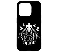 Filled With The Spirit Acts 2:3-4 Écriture chrétienne Coque pour iPhone 15 Pro