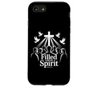 Filled With The Spirit Acts 2:3-4 Écriture chrétienne Coque pour iPhone SE (2020) / 7 / 8
