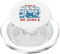 Filles avec Assurance Art féministe PopSockets PopGrip pour MagSafe