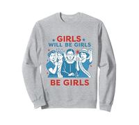 Filles avec Assurance Art féministe Sweatshirt