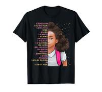 Filles biraciales Je suis Une Fille Noire Magic Black Pride pour Enfants T-Shirt