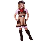 Filles Brun Rose Cowgirl Western Journée Mondiale du Livre Costume Déguisement 4-12 Ans - 7-9 Years