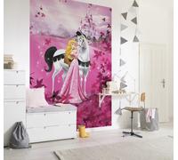Filles Chambre Princesse Papier Peint Mural Disney 254x183cm Dormant Beauté Rose