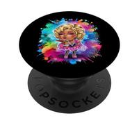 Filles chibi de dessins animés PopSockets PopGrip Adhésif