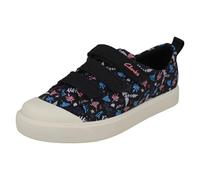 Filles Clarks Crochet et Boucle Machine Lavable Toile Chaussures Ville Vibe