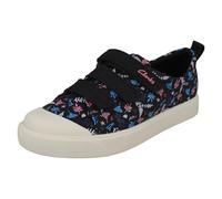 Filles Clarks Crochet et Boucle Machine Lavable Toile Chaussures Ville Vibe