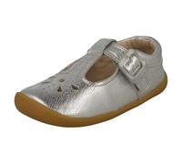 Filles Clarks Cuir/Patins Chaussures Basses T-Bar Décontractées - Roamer Star