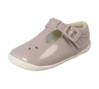Filles Clarks Cuir/Patins Chaussures Basses T-Bar Décontractées - Roamer Star