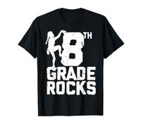Filles de 8e année d'escalade Premier Jour d'école Huitième T-Shirt