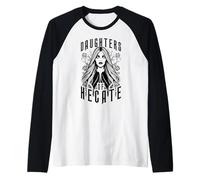 Filles d'Hécate, Halloween, sorcière Gothique, Pop Art Wiccan Manche Raglan