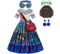 Filles Encanto Costume princesse robe Costume charme enfant Cosplay Mirabel carnaval Isabela Cosplay fête d'anniversaire vêtements de noël Mirabel Dress E