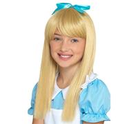 Filles Enfants Alice au Pays des Merveilles Princesse Long Blond Perruque Conte