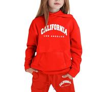 Filles Ensembles Sport d'Entraînement Décontracté Survêtement Jogging Automne et Hiver Costume Vêtements Mode Ados Sweat Capuche Pantalons Sweat-Shirt Encapuchonné Pull Pantalon pour