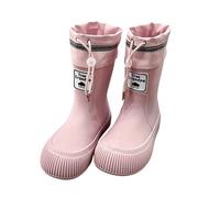 Filles et Garçons Chaussures de Pluie Antidérapant Imperméable Botte Caoutchouc Léger l'extérieur Style Simple Matériau PVC Détails Réfléchissants Saisons Printemps Automne té