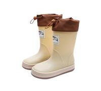 Filles et Garçons Chaussures de Pluie Bottines Impérmeables Bottes Tendance pour Enfants Caoutchouc l'extérieur en Matériau PVC Détails Réfléchissants l'exploration Plein air