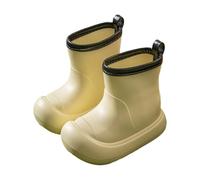 Filles et Garçons Chaussures de Pluie Imperméables Légères Bottines Botte Caoutchouc Léger Semelle paissie Antidérapant Style Simple Lumières Clignotantes Convient pour la Saison des pluies
