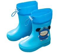 Filles et Garçons Chaussures de Pluie Imperméables Légères Bottines Botte Caoutchouc Léger Semelle paissie Antidérapant Bottes en Matériau PVC Détails Réfléchissants Pour
