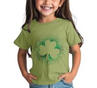 Filles et Garçons St Day Chemise Graphique Thé Confortable Fit for Daily Wear Green Ages 1 15 Long Chemise Chemisier Femme, AG, 3-4 ans