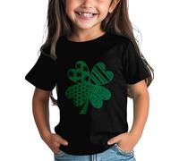 Filles et Garçons St Day T-shirt Graphique Confortable Fit for Daily Wear Green Ages 1 15 Leggings pour filles, Noir , 10-11 ans