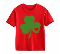 Filles et Garçons T-shirt à manches courtes décontracté St Day Middle et Grand Enfants Personnalité rétro Personnalité 2D Impression 2D Chemise d'entraînement ample à manches courtes pour enfants