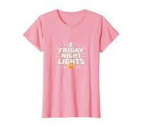 Filles Football Friday Night Lights Game Day Spirit T-Shirt, Femme, Rose, XXL
