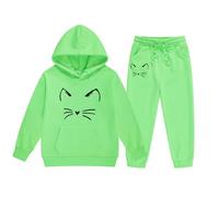 Filles Jogging Survêtement Ensembles Costumes Fille Mode Vêtements Enfant Vêtement de Automne et Hiver Costume Joggers Pantalon Sweats Haut 2 Pièce Cadeau 7-16 Ans