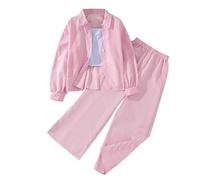 Filles Jogging Survêtement Ensembles Ensemble Fille Enfant Enfants Street Dancewear Plaine Top Bottoms Costume Sports Sweat Capuche Pantalons Tenue de Running