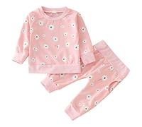 Filles Jogging Survêtement Ensembles Sweatshirt+Pantalon de Sport Sweat Capuche et Legging Ensemble Fille Plaine Top Bottoms Costume Sweats Jeans Vêtement d'automne Printemps