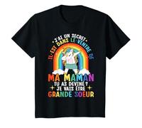 Filles Licorne Il Est Dans Le Ventre De Ma Maman Soeur T-Shirt