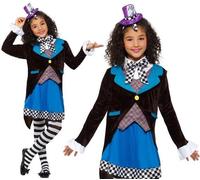 Filles Little Miss Chapelier Costume Déguisement Livre Jour Costume Par Smiffys