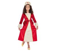 Filles Maid Marion Costume Médiéval Tudor Déguisement Princesse Livre Jour Âge
