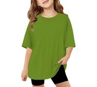 Filles Mode Décontracté Manches Courtes et Manches Longues Tops Imprimés Confortable Respirant Décontracté Cool T-shirts Été Lâche Tops Col Rond Sweats à Manches Longues T-shirt Peau Chemise à Manches