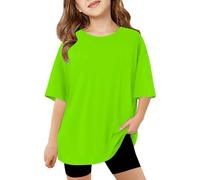 Filles Mode Décontracté Manches Courtes et Manches Longues Tops Imprimés Confortable Respirant Décontracté Cool T-shirts Été Lâche Tops Col Rond Sweats à Manches Longues T-shirt Peau Chemise à Manches