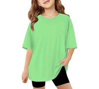 Filles Mode Décontracté Manches Courtes et Manches Longues Tops Imprimés Confortable Respirant Décontracté Cool T-shirts Été Lâche Tops Col Rond Sweats à Manches Longues T-shirt Peau Chemise à Manches