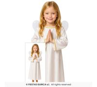 Filles Nativité Ange Jeu Déguisement Costume Noël Ange + Ailes Âge 3-12