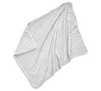 Filles patron couverture bébé pour le lit avec le poids léger doubles couches support pointillé(Gris)