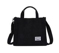 Filles Polyester - Carrée - Style coréen Portable - Sac à bandoulière à une épaule avec cordon de serrage - Jupes longues pour femmes - Hiver avec poches, Noir , Taille unique