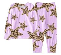 Filles Pyjamas Pyjama Ensemble Manches Longues Ensembles de Fille et Ado Costume Vêtement Nuit Enfant en Bas Ge Deux PièCes Idée Cadeau pour GarçOns