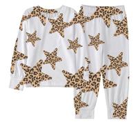 Filles Pyjamas Pyjama Ensemble Manches Longues Ensembles de Fille et Ado Costume Vêtement Nuit Enfant en Bas Ge Deux PièCes Idée Cadeau pour GarçOns