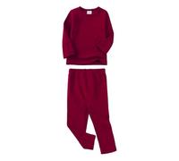 Filles Pyjamas Pyjama Ensemble Manches Longues Simple Doux Surpyjama Costume Vêtement de Nuit VêTements Maison Idée Cadeau pour Enfants et Adultes