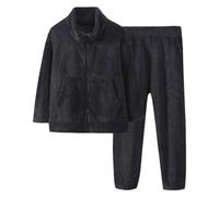 Filles Pyjamas vêtements de Nuit Manches Longues Simple Doux Surpyjama Pyjama Kids Unisex Coton Enfant en Bas Ge Deux PièCes Coffret d'hiver pour Enfants Jeunes