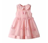 Filles Robes de Princesse Tulle sans Manches Robe d'anniversaire Ceremonie Mariage Fête Robe de Fille Dress Été Jupe Fille de Princesse Robes Soiree Princesse pour La Fête Anniversaire 3-12 ans