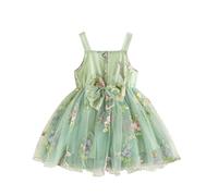 Filles Robes Princesse été sans Manches Enfants Retour Noeud Papillon d'été Coton Loisirs de Fête Col Rond Swing Robe pour Fille Robes de Fête Soirée Ceremonie Vacances Pas Cher 0-4 ans