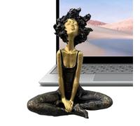 Filles Sculptures Décor À La Maison - Afro Girl Résine Figure | Statue D'Art Moderne Pour Afficher | Oeuvres D'Art Décoratives Pour Chambre Salon Étude | Décoration De Table Intérieure Pour