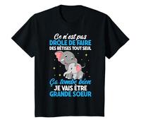 Filles Soeur N'est Pas Drôle De Faire Des Bêtises Éléphant T-Shirt