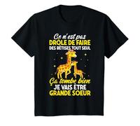 Filles Soeur N'est Pas Drôle De Faire Des Bêtises Girafe T-Shirt