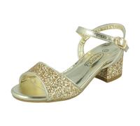 Filles Spot On Mi Talon Bloc Fête Été Smart Habillé Sandales 'H1r114'