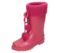 Filles Spot On Tricoté Manchette Bottes Caoutchouc