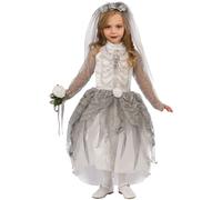 Filles Squelette Zombie Mariée Déguisement Halloween Enfants Corps Costume K